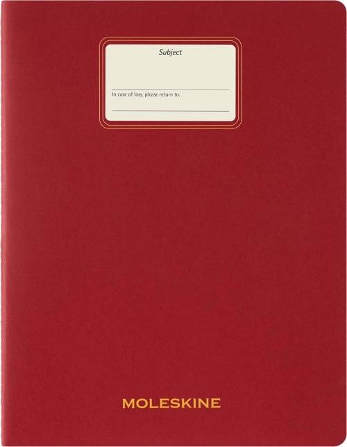 Zeszyt Moleskine Student Cahier XXL (21.6X27.9 cm) Gładki Czerwony/Szkarłatny (Moleskine Student XXL Plain Scarled Red Soft Cover) - 8056999276904